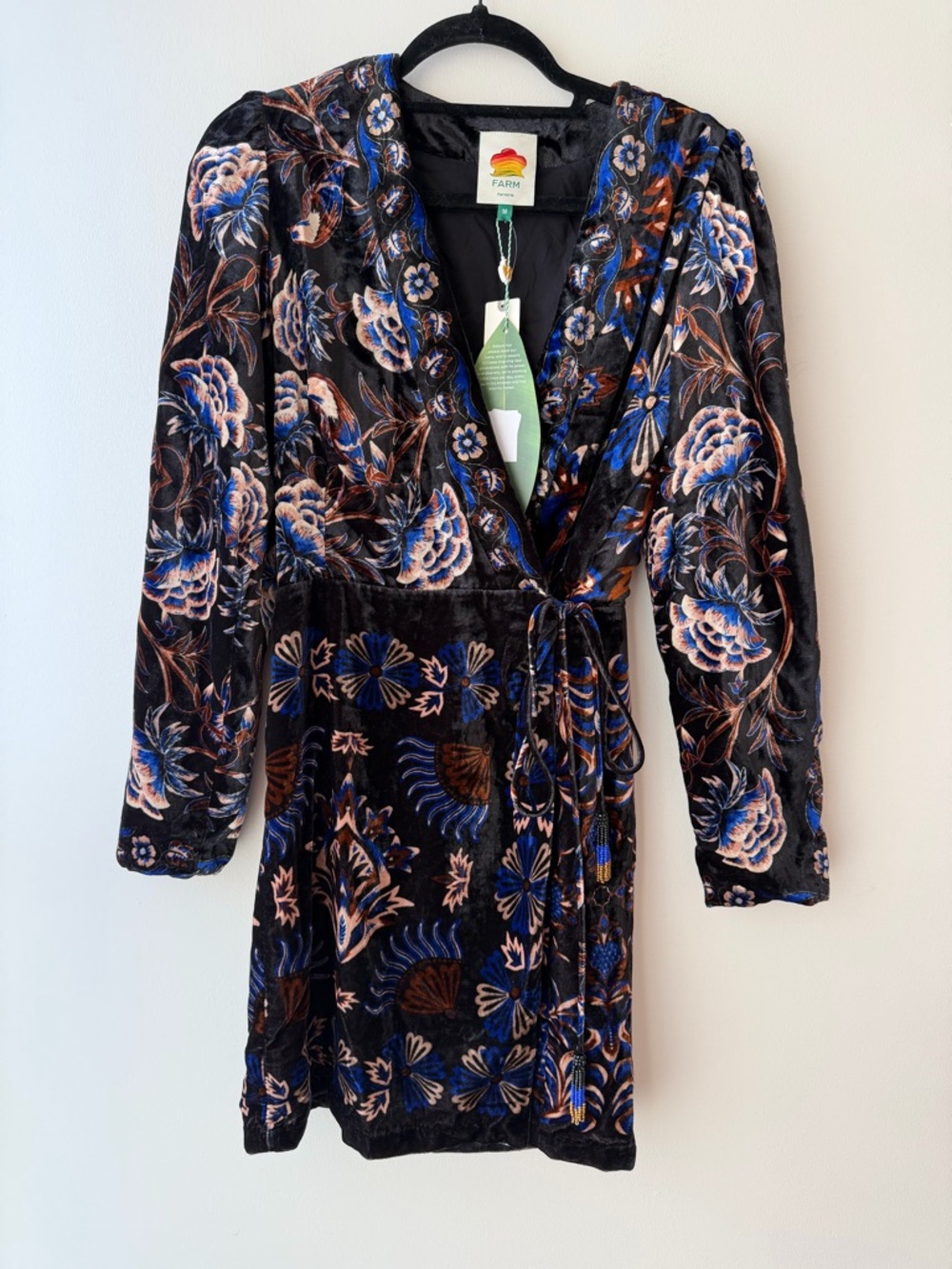 Farm Rio Arabesque Wrap Mini Dress NWT - Picture 4 of 6
